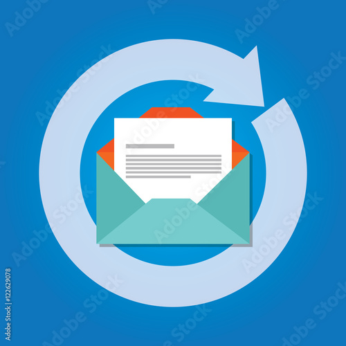 email automatic auto reply response icon send