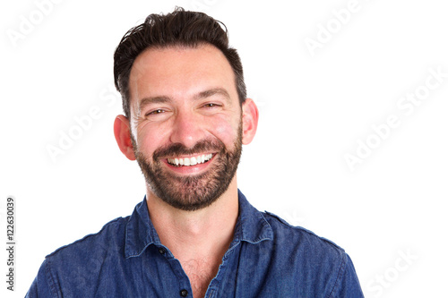 Cheerful mature man with beard