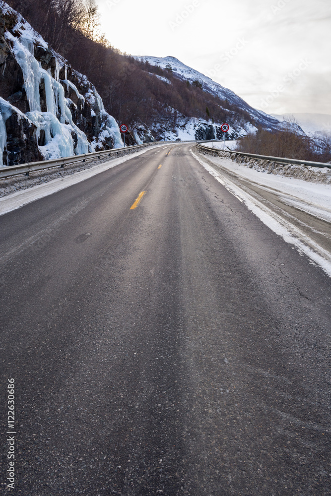Frozen Road, Norway Frozen Road, Norway