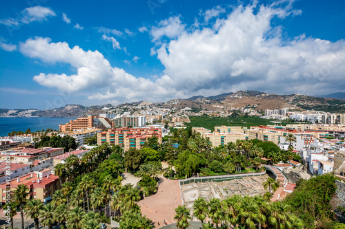 Panoramic view of Almuñécar (Almunecar), Spain