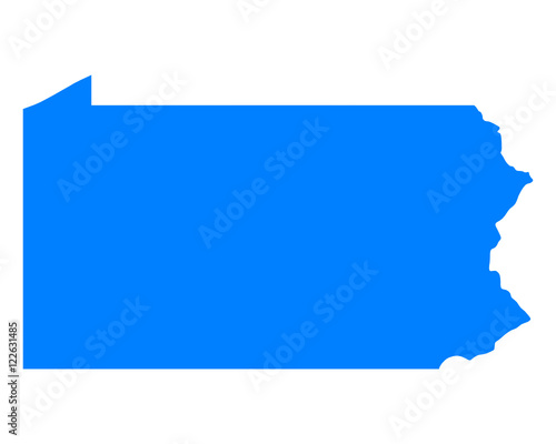 Karte von Pennsylvania