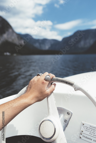 Hand drive an electric boat...