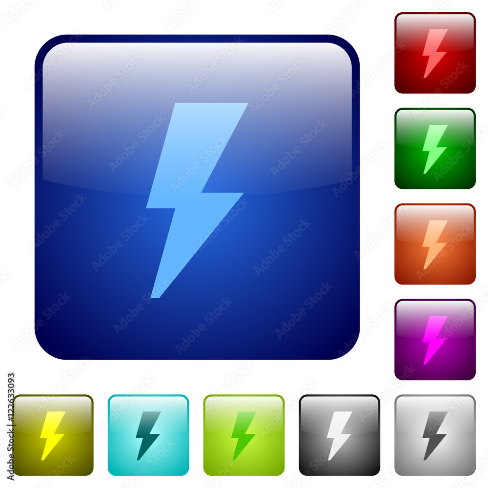 Color flash square buttons Color flash square buttons