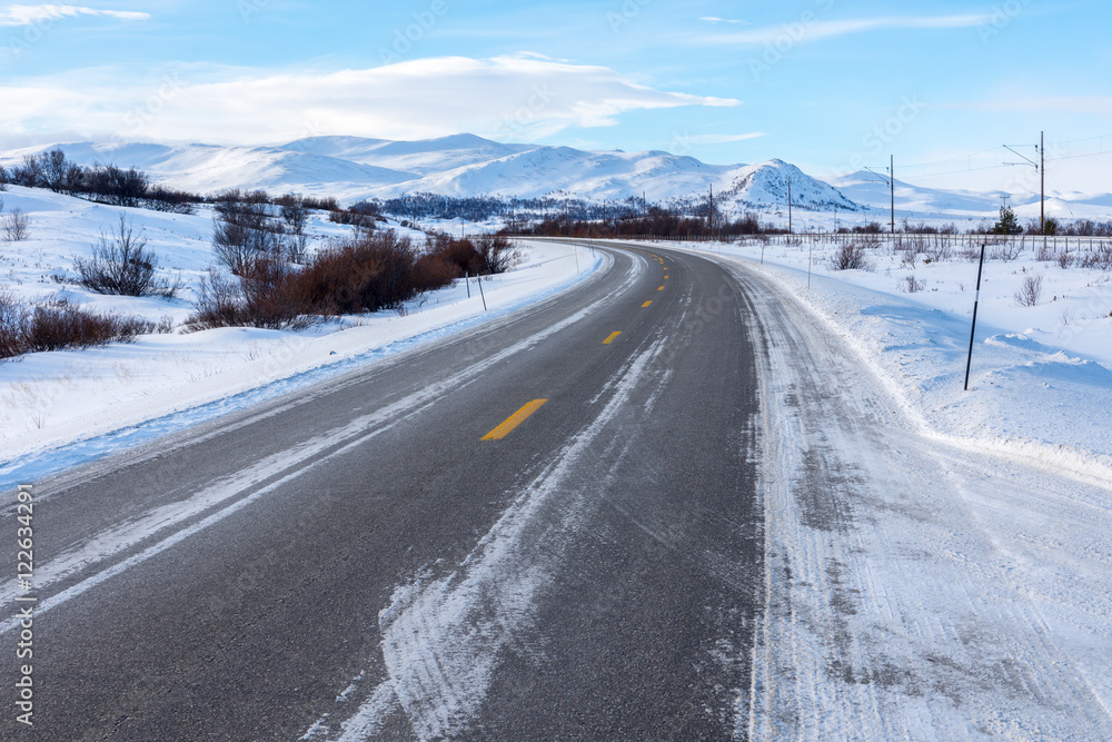 Frozen Road, Norway Frozen Road, Norway