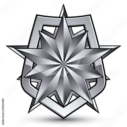Branded gray geometric symb...