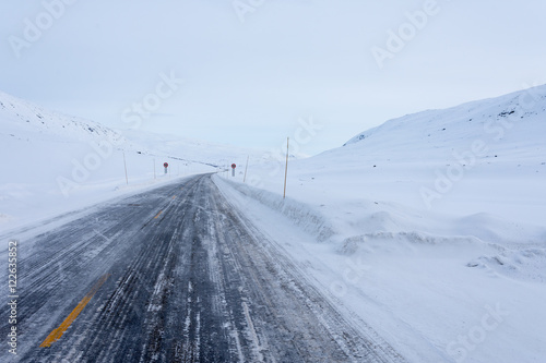 Frozen Road  Norway