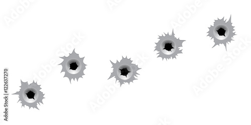 Vector bullet holes.