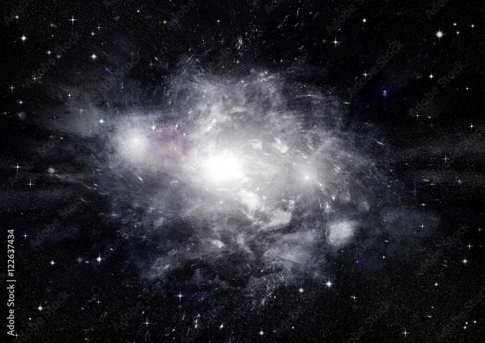 Fototapeta premium galaxy in a free space