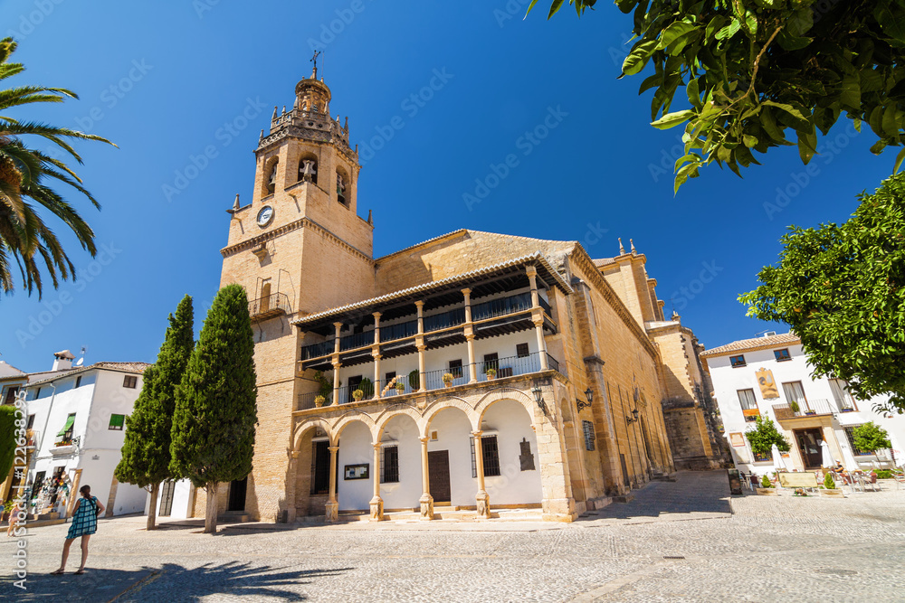 Church Santa Maria La Mayor in Ronda, Malaga province, Andalusia, Spain.