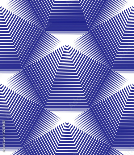 Vector stripy endless patte...