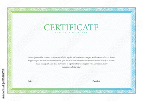 Certificate and diplomas template.