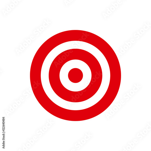 Red Target icon vector