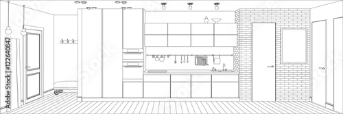 Kitchen line interior