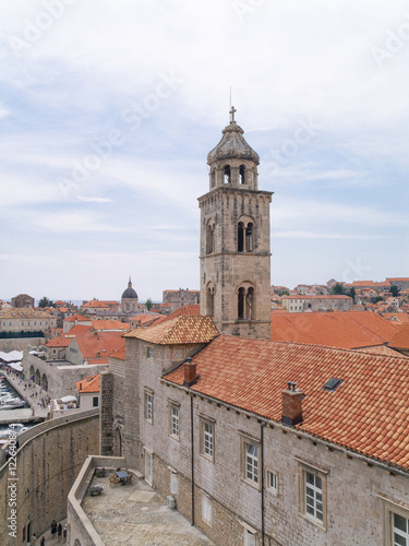 dubrovnik  Croatia  06 06 2016 Dubrovnik old town croatia  roof top view of churches and houses