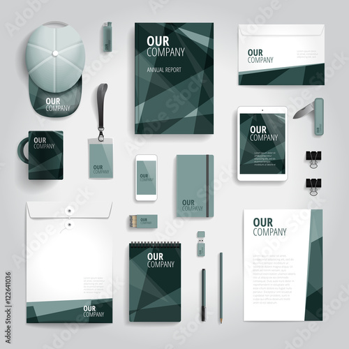 Corporate identity print template