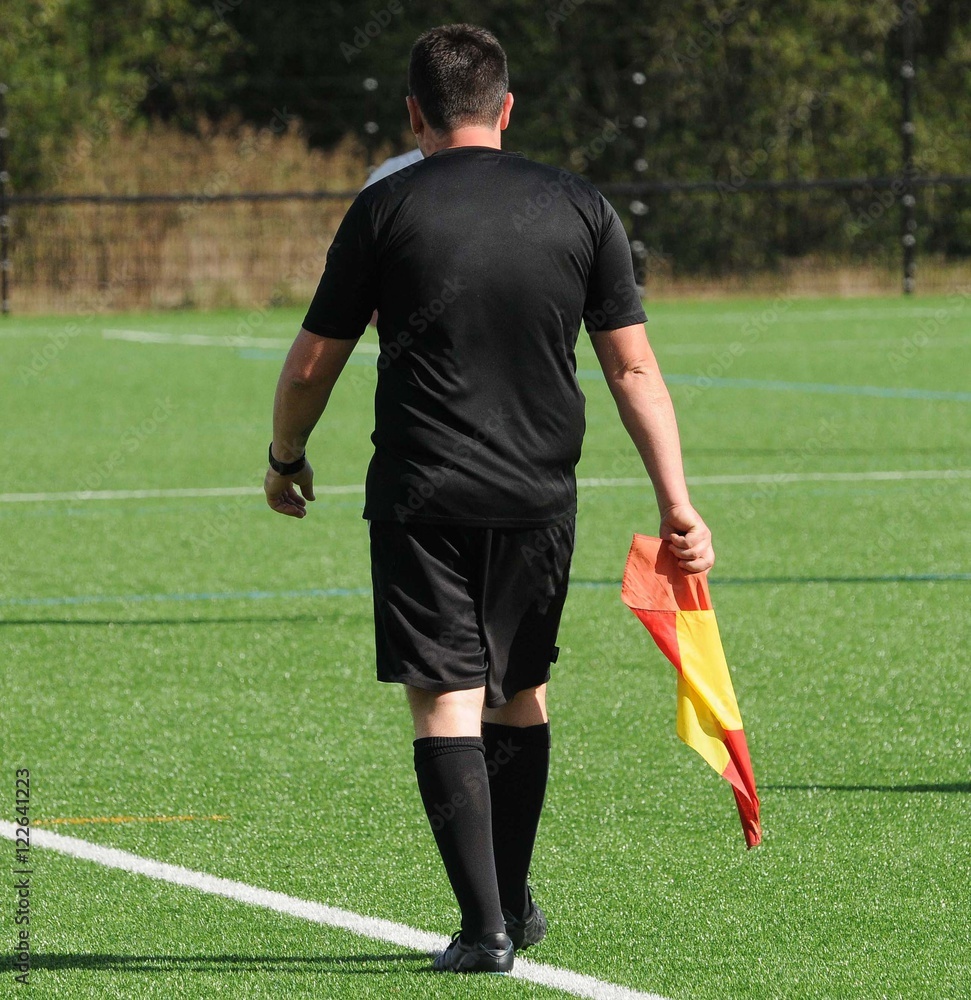 Obraz premium l'arbitre au football