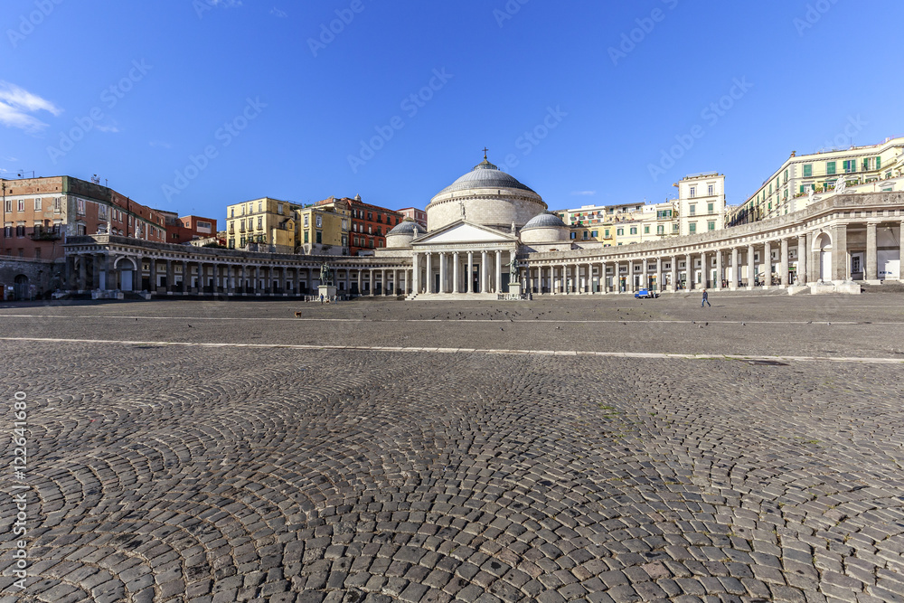 Naklejka premium Piazza Plebiscito Naples