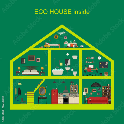Eco house inside