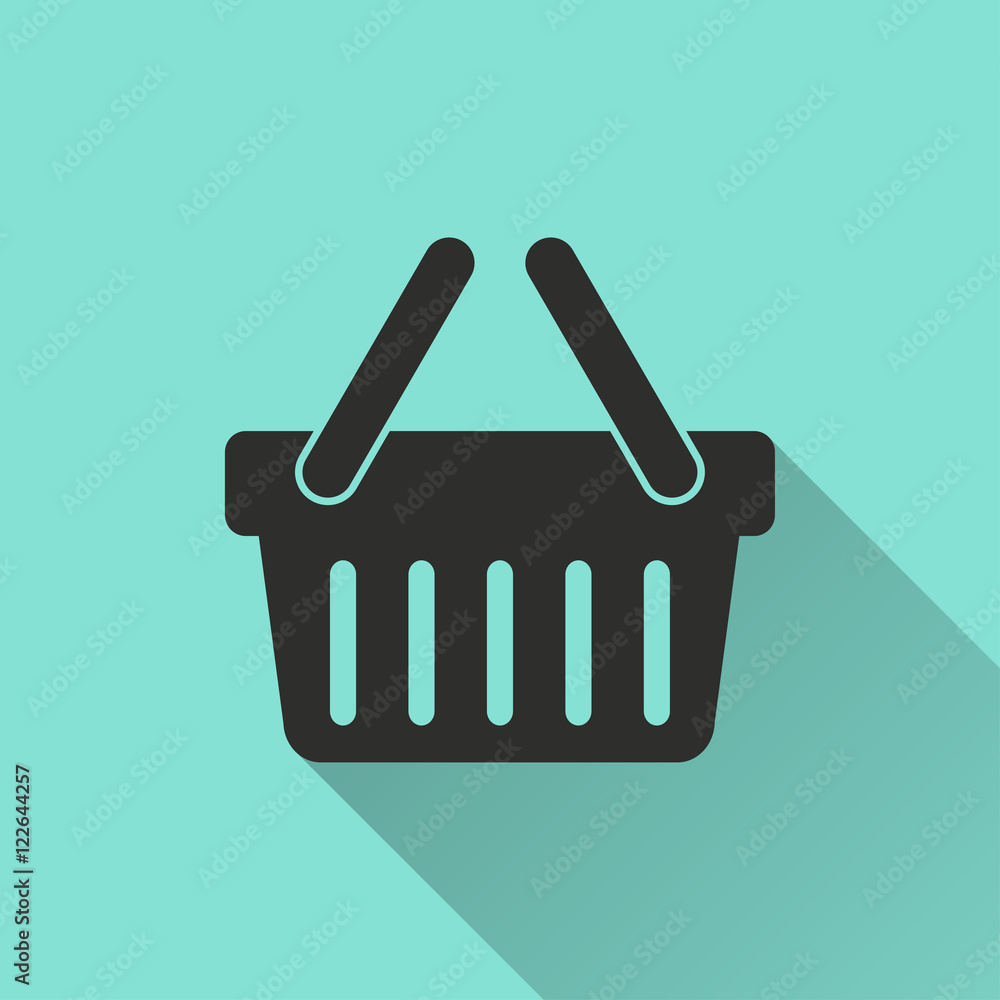 Shopping basket - vector icon. Shopping basket - vector icon.