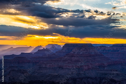 Amazing sunset at Grand Canyon National Park