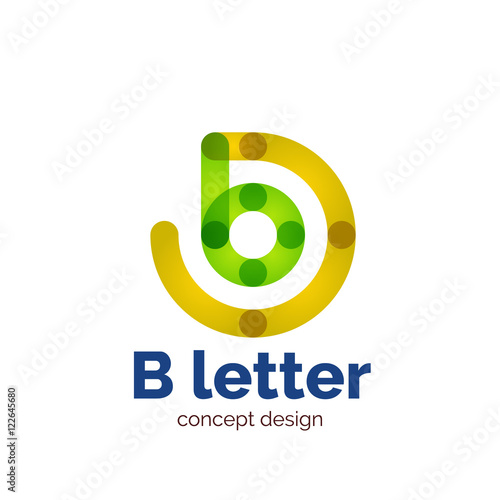 Vector modern minimalistic letter concept logo