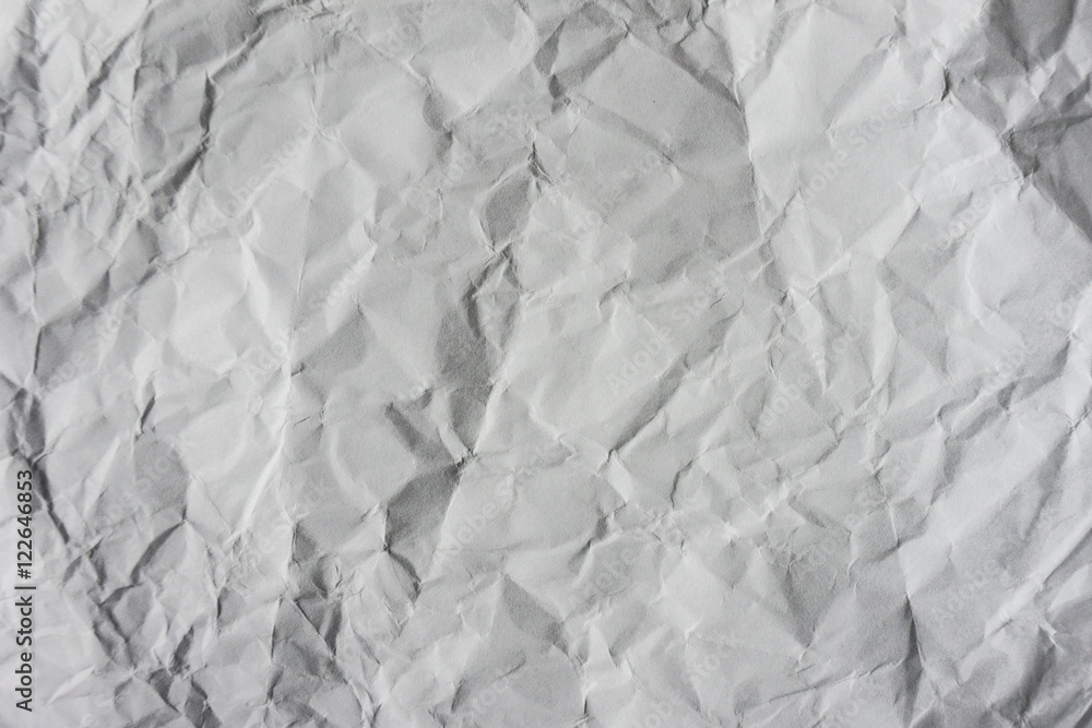 Obraz premium zerknittertes weißes Papier