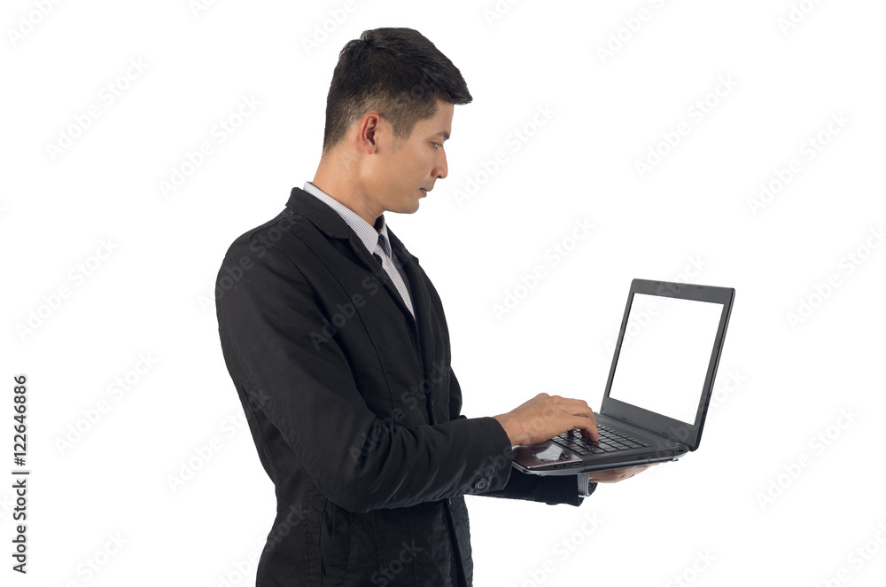 Businessman with Notebook. Businessman with Notebook.