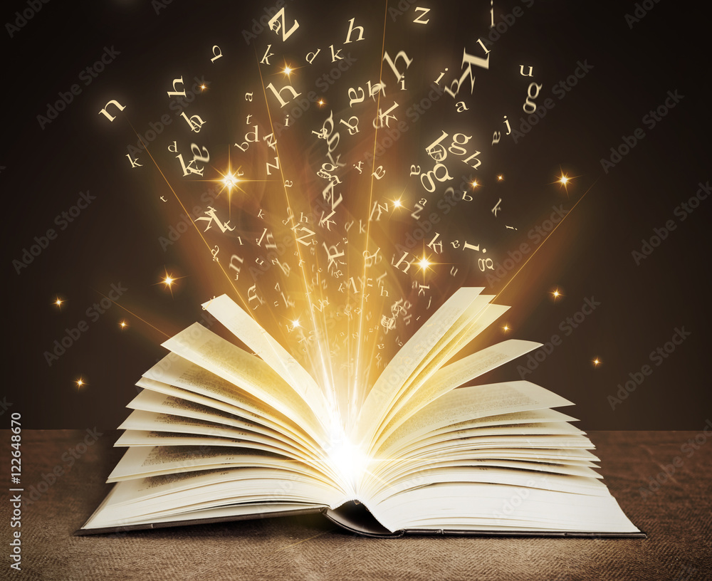 Naklejka premium mysterious book