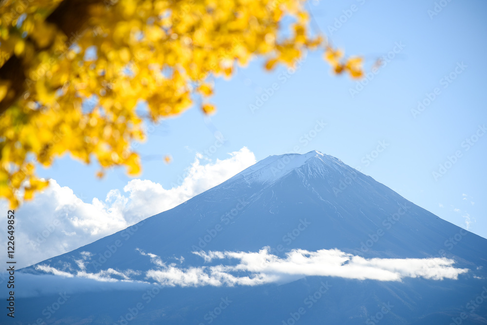 Fuji Mountain in Autumn season Fuji Mountain in Autumn season