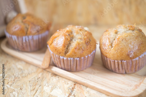 Healthy muffins made of coconut flour and banana