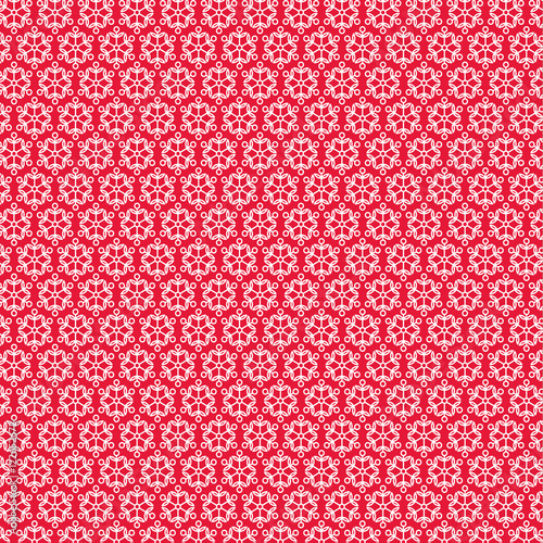 red white snowflake pattern
