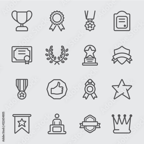Award line icon