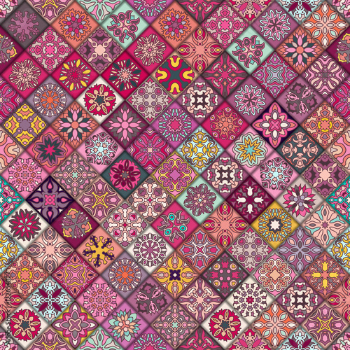 Seamless pattern. Vintage decorative elements. Hand drawn background. Islam, Arabic, Indian, ottoman motifs. Perfect for printing on fabric or paper.