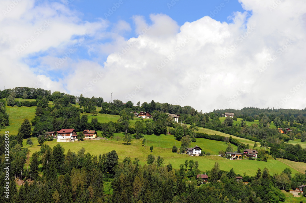 Idyllic landscape in the Bavarian Forest. Germany