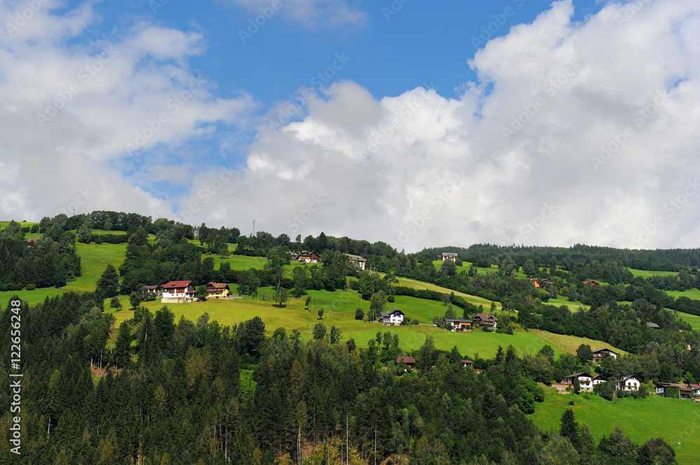 Idyllic landscape in the Bavarian Forest. Germany