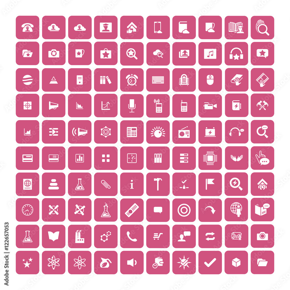 Set of 100 Universal Icons. Business, internet, web design. Set of 100 Universal Icons. Business, internet, web design.