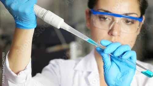 Lab technician analysis xylanase enzyme