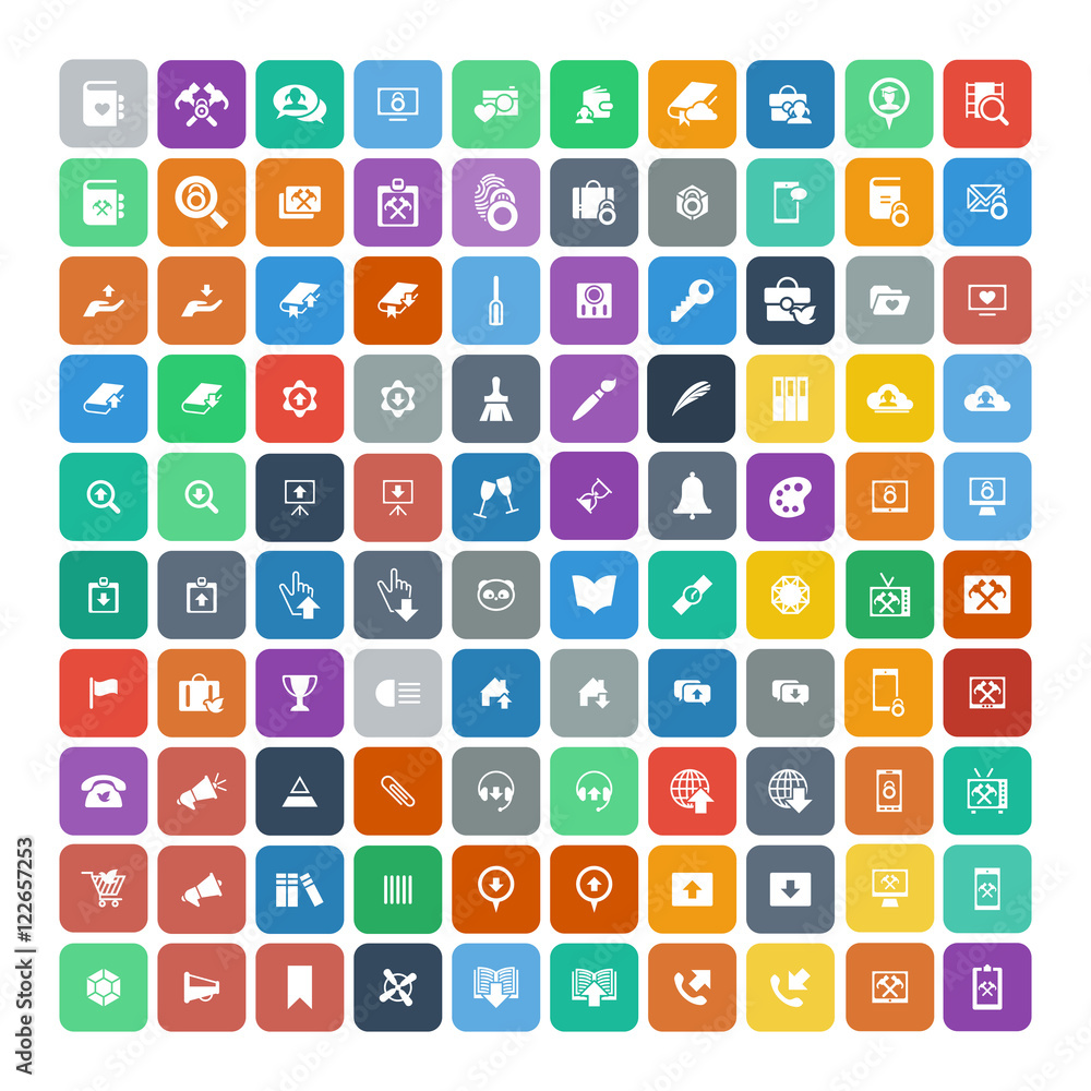 Set of 100 Universal Icons. Business, internet, web design. Set of 100 Universal Icons. Business, internet, web design.
