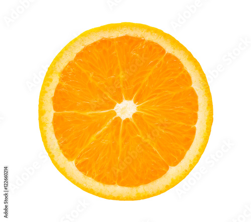 Orange fruit on white