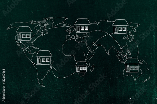 Foto moving house across the world, expat life