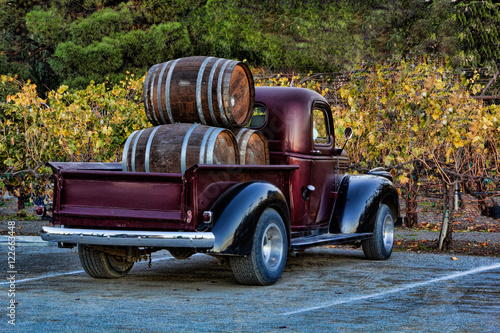 Wine Truck in Vineyard