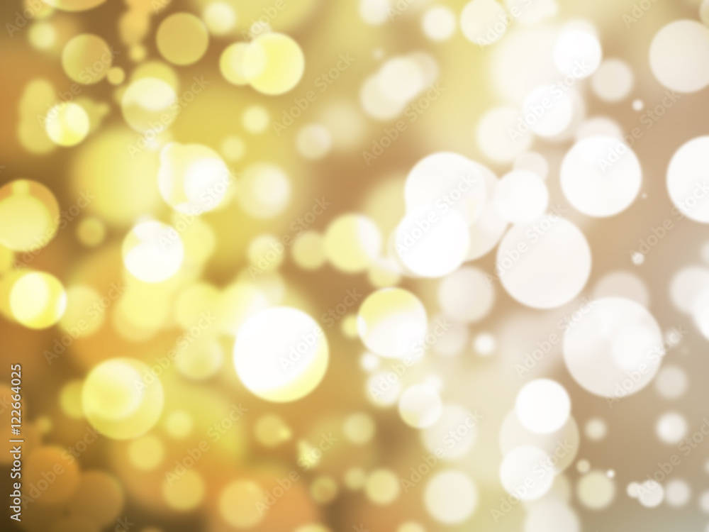 Abstract illustration bokeh light on golden background Abstract illustration bokeh light on golden background