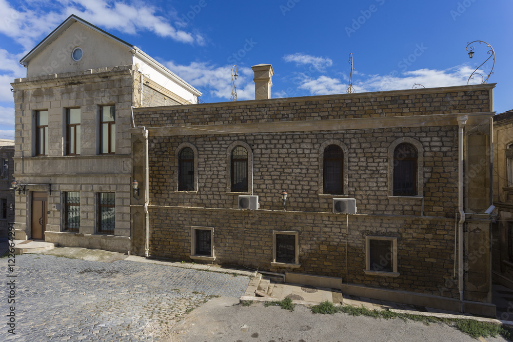 Historical architecture houe in old town, Baku, Azerbaijan