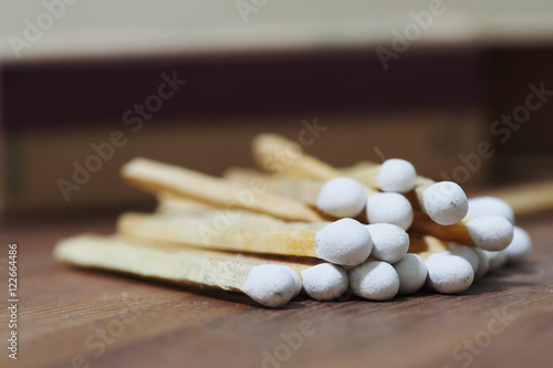 Group of matches selective focus