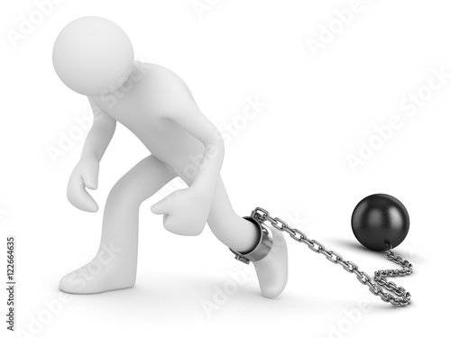Man with chain ball