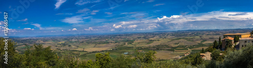 Panoramic view at Val d Orcia from Montalcino