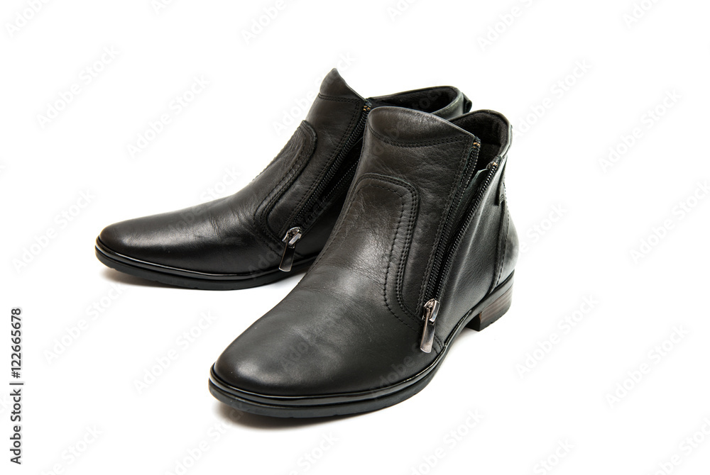 leather female shoes isolated