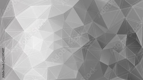 Poligonal monochrome background. Vector illustration