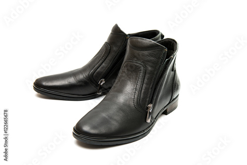 leather female shoes isolated