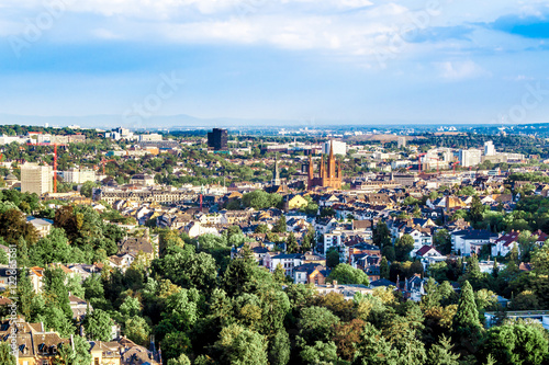 cityscape of Wiesbaden in Germany photo